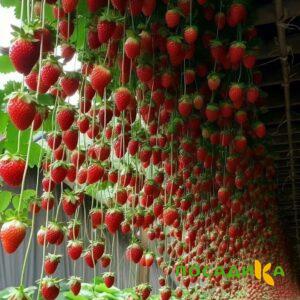 Клубника ампельная Анастасия купить по цене от 370р. в интернет-магазине «Посадика» с доставкой почтой в в Дальнегорске и по всей России – [изображение №1].